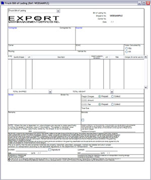 customs pro forma invoice air waybill dock receipt bill of lading form word document
