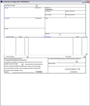 customs pro forma invoice air waybill dock receipt fedex certificate of origin form word format